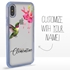 Personalized Bird Case for iPhone XS Max – Clear – Hovering Hummingbird
