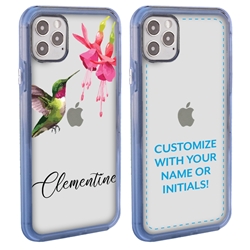 
Personalized Bird Case for iPhone 12 Pro Max – Clear – Hovering Hummingbird