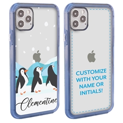 
Personalized Bird Case for iPhone 12 Pro Max – Clear – Penguin Fun