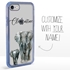 Personalized Majestic Animal Case for iPhone 7 / 8 / SE - Clear - Elephant Family
