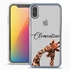 Personalized Majestic Animal Case for iPhone X / XS - Clear - Giraffe Love
