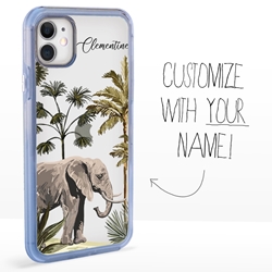 
Personalized Majestic Animal Case for iPhone 11 - Clear - Lonely Elephant