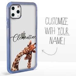 
Personalized Majestic Animal Case for iPhone 11 Pro - Clear - Giraffe Love