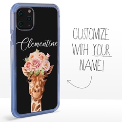 
Personalized Majestic Animal Case for iPhone 11 Pro - Clear - Miss Giraffe