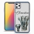 Personalized Majestic Animal Case for iPhone 11 Pro - Clear - Elephant Family
