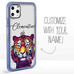 
Personalized Majestic Animal Case for iPhone 11 Pro - Clear - Kaleidoscope Tiger