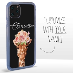 
Personalized Majestic Animal Case for iPhone 11 Pro Max - Clear - Miss Giraffe