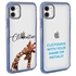 Personalized Majestic Animal Case for iPhone 12 Mini - Clear - Giraffe Love
