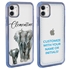 Personalized Majestic Animal Case for iPhone 12 Mini - Clear - Elephant Family
