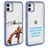 Personalized Majestic Animal Case for iPhone 12 / 12 Pro - Clear - Giraffe Love
