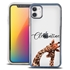 Personalized Majestic Animal Case for iPhone 12 / 12 Pro - Clear - Giraffe Love
