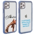 Personalized Majestic Animal Case for iPhone 12 Pro Max - Clear - Giraffe Love
