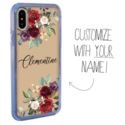 
Personalized Floral Case for iPhone X / Xs – Clear – Rose Bouquet