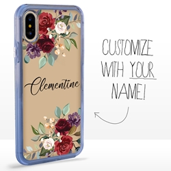 
Personalized Floral Case for iPhone Xs Max – Clear – Rose Bouquet