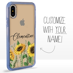 
Personalized Floral Case for iPhone Xs Max – Clear – Simply Sunflowers