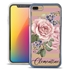 Personalized Floral Case for iPhone 7 Plus / 8 Plus – Clear – Pink Rose
