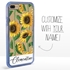 Personalized Floral Case for iPhone 7 Plus / 8 Plus – Clear – Sunflower Stalks
