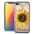 Personalized Floral Case for iPhone 7 Plus / 8 Plus – Clear – Sunflowers and Lace
