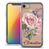 Personalized Floral Case for iPhone 7 / 8 / SE – Clear – Pink Rose
