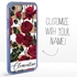 Personalized Floral Case for iPhone 7 / 8 / SE – Clear – Red Roses
