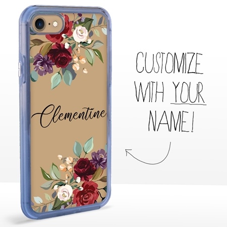 Personalized Floral Case for iPhone 7 / 8 / SE – Clear – Rose Bouquet
