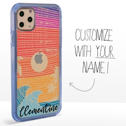 
Personalized Tropical Case for iPhone 11 Pro – Clear – Island Retro