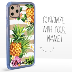 
Personalized Tropical Case for iPhone 11 Pro – Clear – Pretty Pineapples