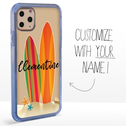 
Personalized Tropical Case for iPhone 11 Pro – Clear – Surf Time