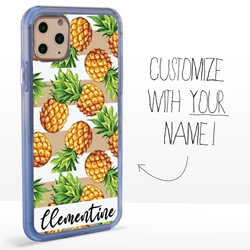 
Personalized Tropical Case for iPhone 11 Pro Max – Clear – Pineapples