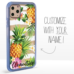 
Personalized Tropical Case for iPhone 11 Pro Max – Clear – Pretty Pineapples