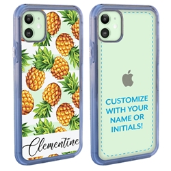 
Personalized Tropical Case for iPhone 12 Mini – Clear – Pineapples