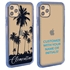 Personalized Tropical Case for iPhone 12 Pro Max – Clear – Palm Tree Silhouette
