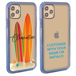 
Personalized Tropical Case for iPhone 12 Pro Max – Clear – Surf Time