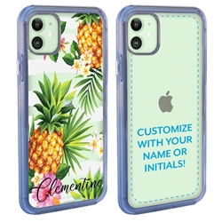 
Personalized Tropical Case for iPhone 12 / 12 Pro – Clear – Pretty Pineapples