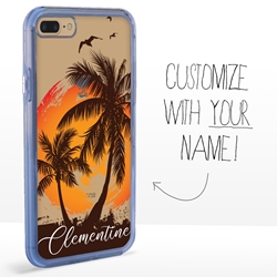 
Personalized Tropical Case for iPhone 7 Plus / 8 Plus – Clear – Sunshine and Palms