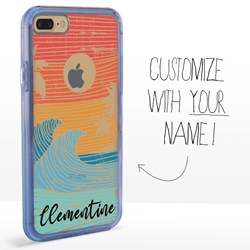 
Personalized Tropical Case for iPhone 7 Plus / 8 Plus – Clear – Island Retro