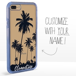 
Personalized Tropical Case for iPhone 7 Plus / 8 Plus – Clear – Palm Tree Silhouette