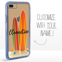 
Personalized Tropical Case for iPhone 7 Plus / 8 Plus – Clear – Surf Time