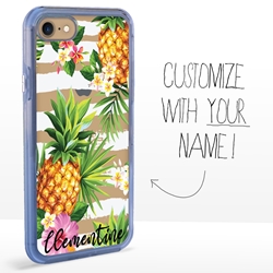 
Personalized Tropical Case for iPhone 7 / 8 / SE – Clear – Pretty Pineapples