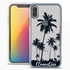 Personalized Tropical Case for iPhone X / Xs – Clear – Palm Tree Silhouette

