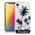 Personalized Tropical Case for iPhone XR – Clear – Palm Tree Silhouette
