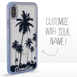 
Personalized Tropical Case for iPhone Xs Max – Clear – Palm Tree Silhouette