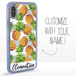 
Personalized Tropical Case for iPhone Xs Max – Clear – Pineapples