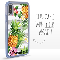 
Personalized Tropical Case for iPhone Xs Max – Clear – Pretty Pineapples