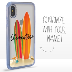 
Personalized Tropical Case for iPhone Xs Max – Clear – Surf Time
