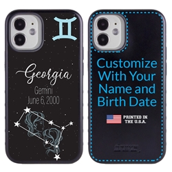 
Zodiac Astrology Case for iPhone 12 Mini – Hybrid - Gemini - Personalized