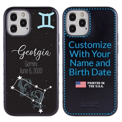 
Zodiac Astrology Case for iPhone 12 / 12 Pro – Hybrid - Gemini - Personalized