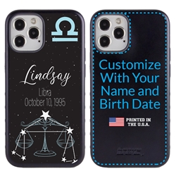 
Zodiac Astrology Case for iPhone 12 / 12 Pro – Hybrid - Libra - Personalized