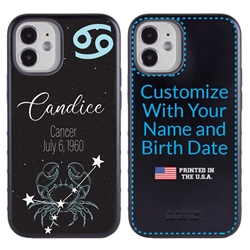 
Zodiac Astrology Case for iPhone 12 Mini – Hybrid - Cancer - Personalized