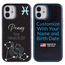 
Zodiac Astrology Case for iPhone 12 Mini – Hybrid - Pisces - Personalized